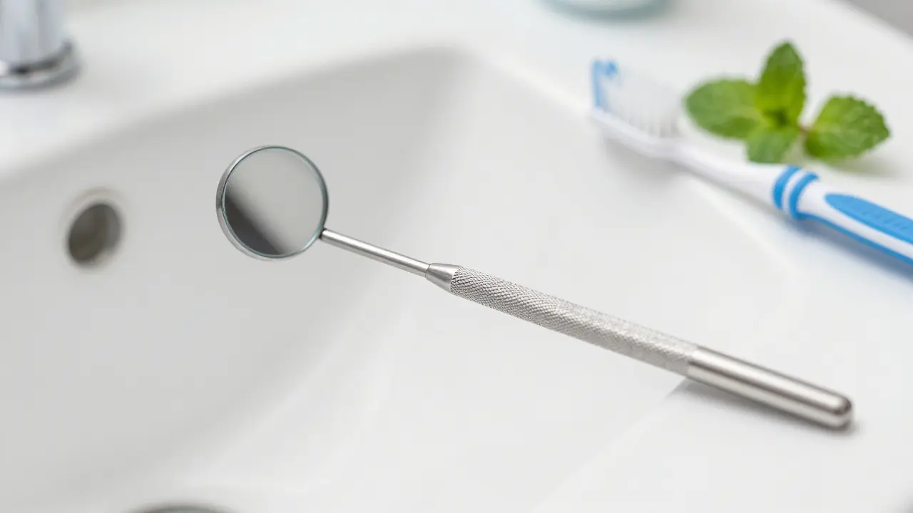 Dentální zrcátko: Jak vybrat správný nástroj pro domácí i profesionální péči