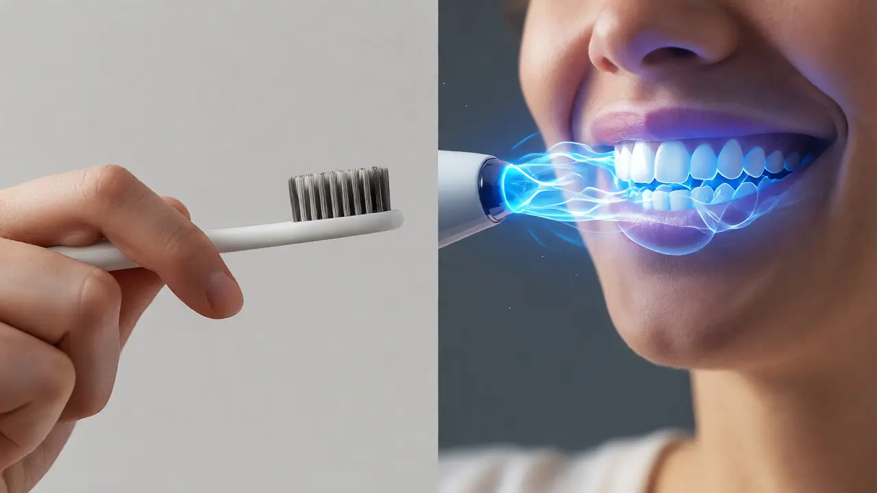 Porovnání manuálního čištění zubů s efektivitou sonické technologie